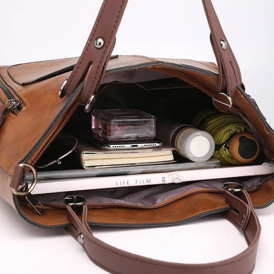 Londres™ | Bolso de Hombro de Cuero Vintage – Gran Capacidad y Estilo