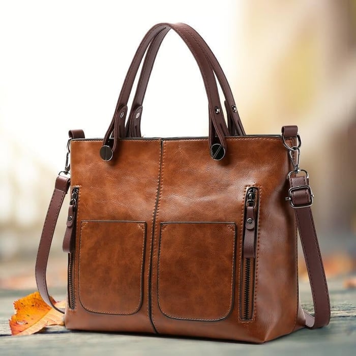 Londres™ | Bolso de Hombro de Cuero Vintage – Gran Capacidad y Estilo