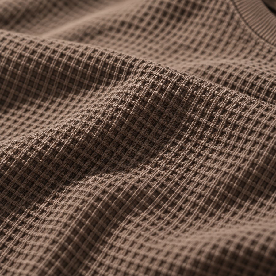 Austin™ | Polera waffle café taupe