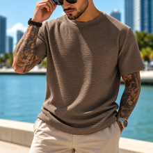 Austin™ | Polera waffle café taupe