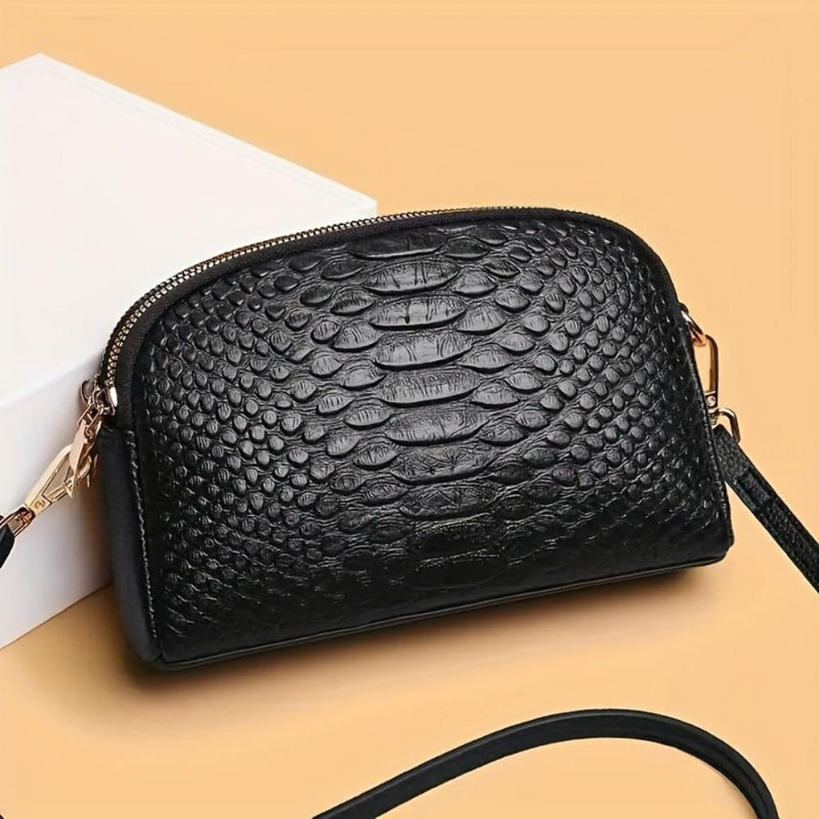 Chicago™ | Mini Bolso de Cuero Vegano con Textura Cocodrilo