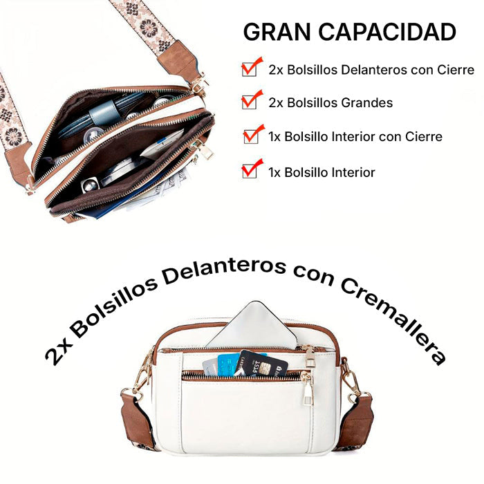 Barcelona™ | Bolso de Bandolera Chic
