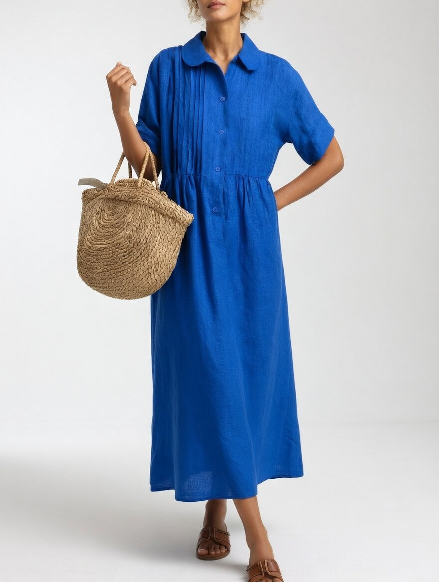 Lysandra™ | Vestido Camisero de Verano Fluido