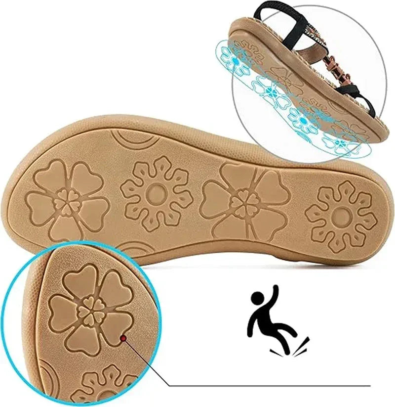 Isabel - Sandalias Ortopédicas de Piel con Suela Ergonómica
