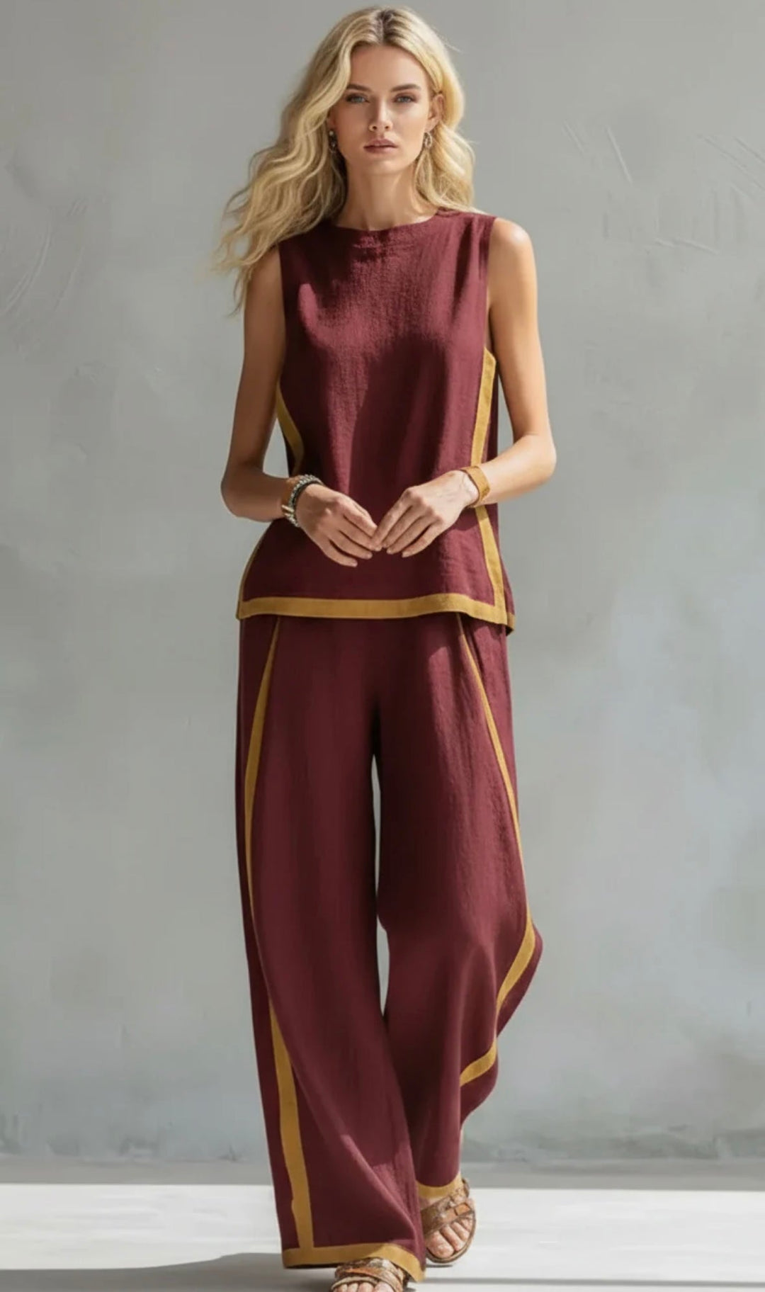 Leila™ | Set Elegante de Algodón y Lino Premium