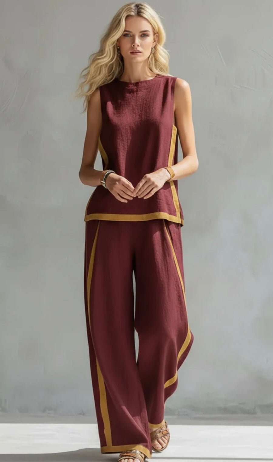 Leila™ | Set Elegante de Algodón y Lino Premium