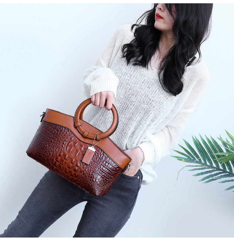 Oporto™ | Bolso Croco Elegante Hecho a Mano