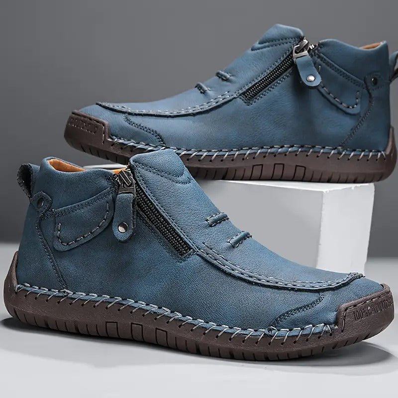 Zapatos Ergonómicos de Piel Premium con Cremallera