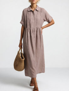 Lysandra™ | Vestido Camisero de Verano Fluido