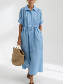 Lysandra™ | Vestido Camisero de Verano Fluido
