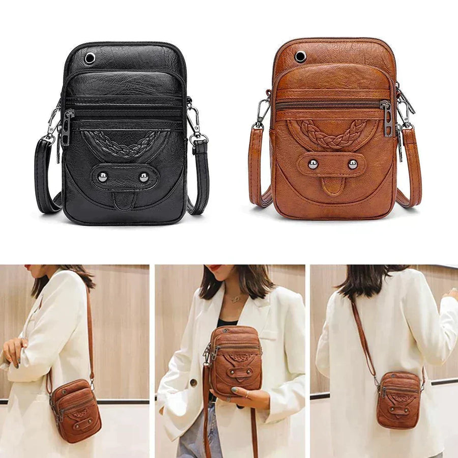 Bruselas™ | Bolso de Bandolera de Cuero Vintage