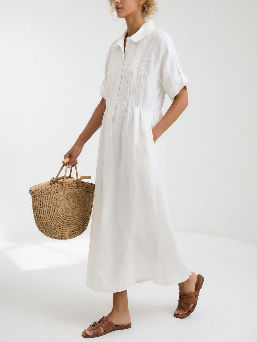 Lysandra™ | Vestido Camisero de Verano Fluido