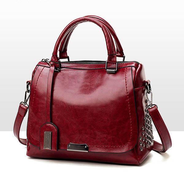 Berlín™ | Bolso de Cuero Lujo con Tachas