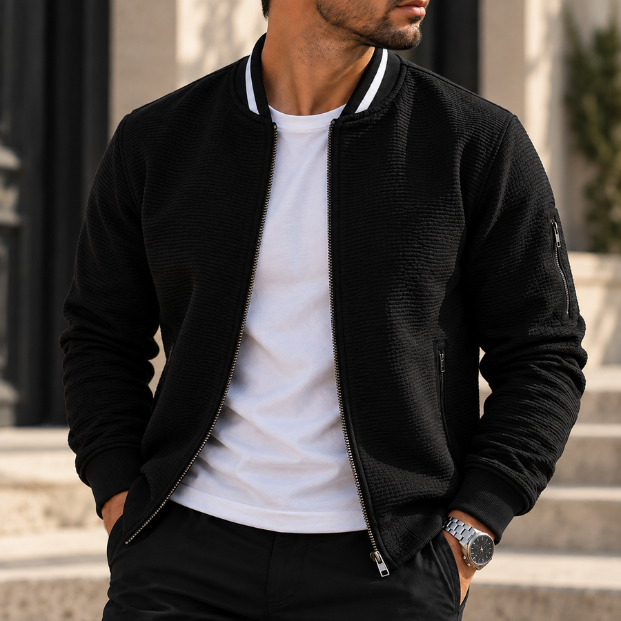 New Jersey™ | Bomber juvenil color negro