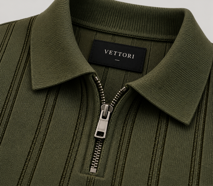 Dublín™ | Polo tejido color oliva resalta figura