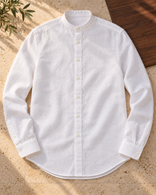 Camisa blanca cuello mao VETTORI, vista de producto