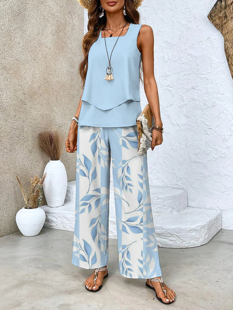Conjunto Floral de 2 piezas Pia