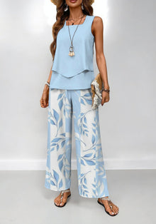 Conjunto Floral de 2 piezas Pia