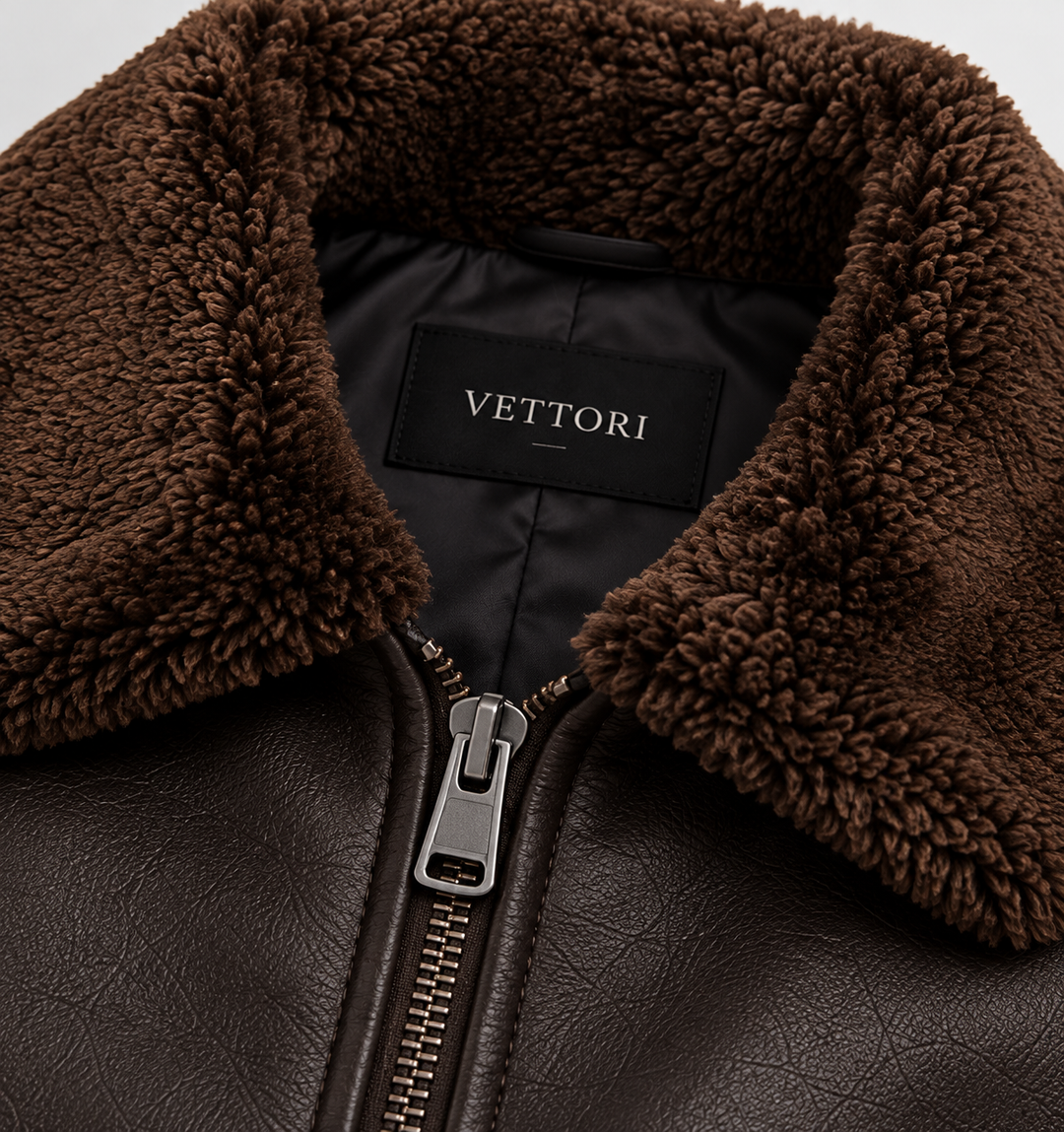 Moscú™ | Chaqueta shearling negra
