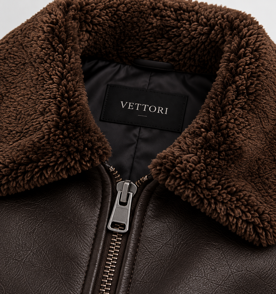 Moscú™ | Chaqueta shearling negra