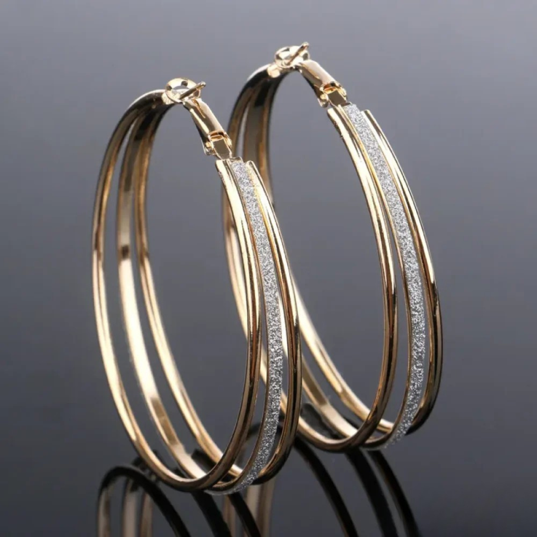 Aros Retro de Oro