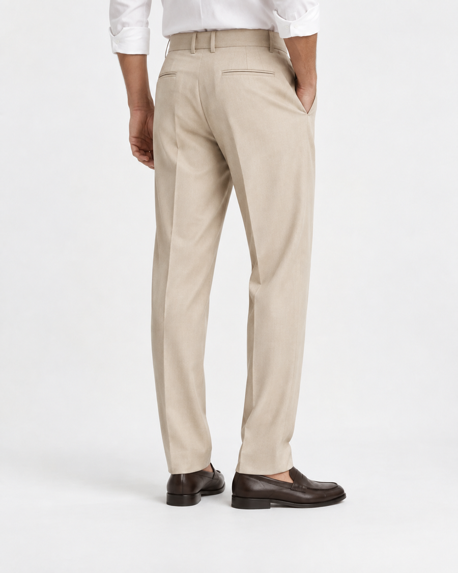 Florencia™ | Pantalón beige con pinzas